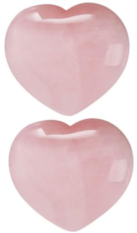 STOBOK 10 Stk natürlicher rosa Kristall Kristall-Chakra-Perlen Herzanhänger Halsketten ohrringe Halskette DIY Anhänger DIY liefert Charme Zubehör Bastelbedarf Schmuck
