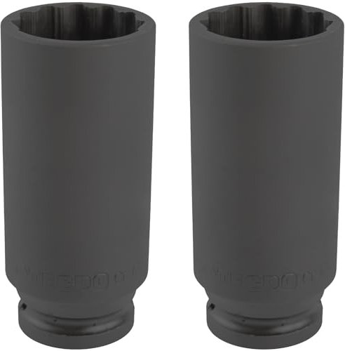 TECPO 2x Kaft Vielzahn Steckschlüssel Nuss SW 30 mm 1/2 für Antriebswellen