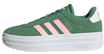 adidas VL Court Bold Shoes, Zapatos Mujer, Preloved Green/Pink Spark/Ivory, 40 EU