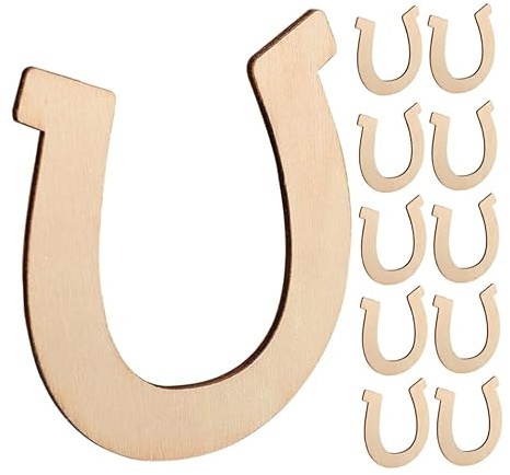 MAGICLULU 72 Pezzi Ragazzi Di Legno Grezzi Forma Cavallo Fette Di Legno Per Lavori Fai Da Te Decorazioni Da Dipingere Di Ritagli Di Non Finiti