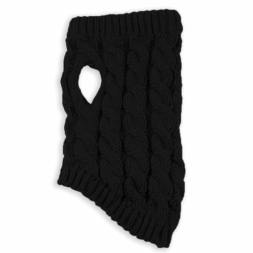 Monkimau Hundepullover in 9 Farben | Weiches, Größen XS-XL | Ideal für kleine bis mittelgroße Hunde und Katzen | Wetterfester Komfort | Winterpullover (Schwarz, L)