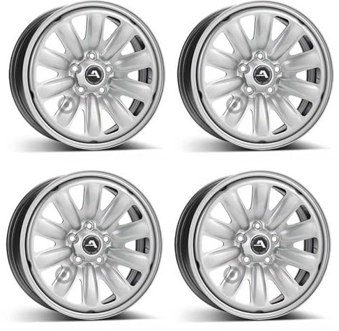 4x Alcar Stahlfelgen 4-130600 6.5Jx16 ET50 5x108 kompatibel mit Ford C-Max Focus Kuga Mondeo Tourneo Connect Transit Connect