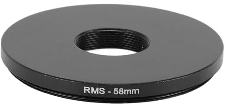 Zopsc Camera Adapter Ring for Microscope Objective Lens, Aluminum Alloy RMS Thread Adapter Ring for Macro & Telephoto Lenses (52mm)