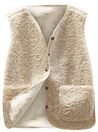meine bestellungen anzeigen 2024 Teddy Weste Damen Ärmellos Teddyfleece Jacke Fleece Winterweste Winter Warme Fleeceweste Kurz Teddyjacke Westen Damenwesten Übergangsjacke Mantel Leicht Plüschweste