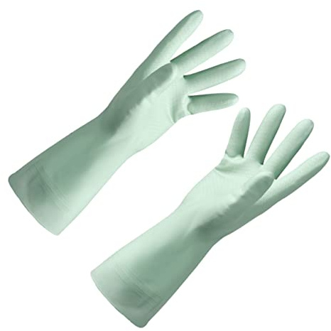 Beavorty Dishwashing Gloves Kitchen Cleaning Gloves Rubber Household for Dishwashing Mitten Cleaning Protective Mitten for Home Use