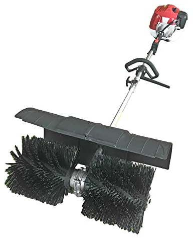 Scopa a Gas Portatile Efficiente, Power Cleaning Sweeper Handd Gas, Spazzatrice Manuale, Benzina Scopa Elettrico Spazzaneve Spazzatrice Posteriore