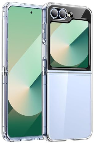 GiiKa für Samsung Galaxy Z Flip 6 Hülle Silikon, Ultra Dünne Handyhülle für Samsung Z Flip 6 Case, Kratzfeste, Soft TPU, Stoßfeste, Ganzkörper Telefonhülle für Galaxy Flip6 Schutzhülle, Transparent