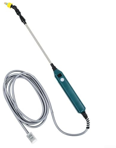 Pulverizador eléctrico de jardín, rociador de boquilla de manguera de jardín largo, pulverizador portátil de 2400 mAh, 3 boquillas, riego por pulverización de agua de alta presión (3 metros)