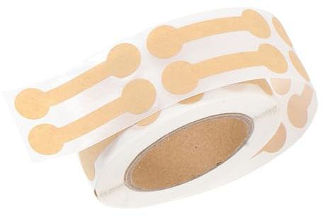 SHINEOFI Kraftpapier Preisaufkleber Rolle Selbstklebend Für Schmuck Preisschilder Leer Anhänger Ringe Halsketten Einzelhandel