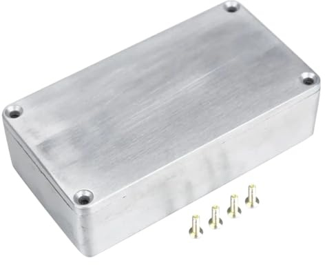 Losueeun 1590B Style Effektpedal Aluminium Stomp Box Gehäuse für Gitarre Langlebig