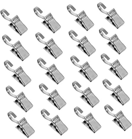 MAGICLULU 40piezas Ganchos De Cortina De Clips para Cortinas De Abrazaderas para Útiles para Secar Ropa y Proyectos De