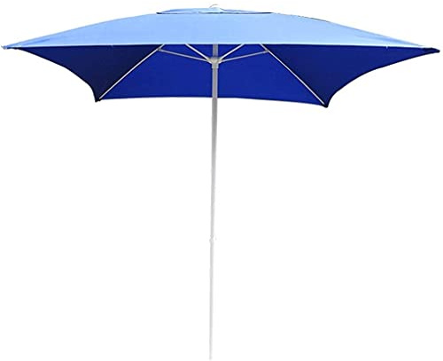 Sun Parasol Umbrella Garden Parasols Blue Patio Garden Table Umbrella, Perfect For Outdoor Yard, Beach Commercial Event Market, Swimming Pool Side, 6.6ft / 200cm