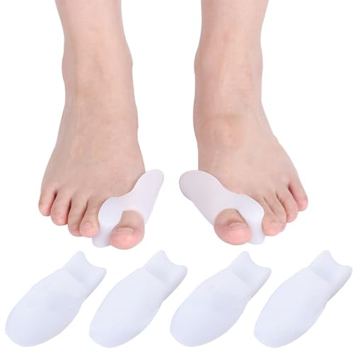 XoeLLe 6 Piezas Separador Dedos Pie, Corrector de Juanetes, Protector Dedos Pie, Protector de Juanetes, Ideal para Desplazamientos Diarios, Actividades Al Aire Libre, Cuidado Hogar, Trabajo, Viajes
