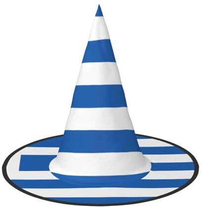 Bandiera greca, 3 pezzi, cappello da strega di Halloween, adatto per giochi teatrali