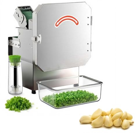 Affettatrice Verdure Commerciale 300W, Robot Cucina Professionale 150-300kg/h, Spessore 1.5-35mm, Taglia Cipolle Porri Sedano, Perfetto per Ristoranti, Hotel, Catering