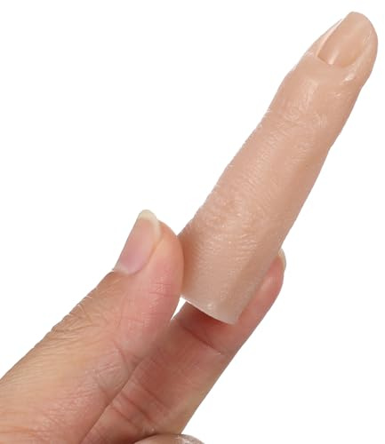 FIXOSHEE Main Entraînement Ongle Silicone Flexible pour Pratique Nail Art Doigt Faux Réaliste et Léger pour Manucure Professionnelle et Débutants