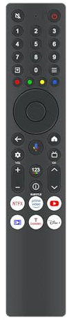 AULCMEET RC833A FMB1 Control Remoto de Voz de repuestoCompatible con TCL C6K C7K C71K C8K TV 32V5C 43V5C 40V5C 75V6C 65V6C 50V6C 43V6C 50C7K 55C7K 65C7K 75C7K 85C7K | 32V5C 43V5C 40V5C 75V6C 65V6C 50V6C 43V6C 50C7K 55C7K 65C7K 75C7K 85C7K