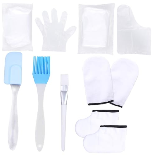 ULTECHNOVO Moufles Hydratants en Paraffine pour Soins des Mains et Pieds 1 Paire Accessoires Exfoliants pour Spa Bain de Paraffine Soin Peau Sèche Protection Couleur Couleur Aléatoire