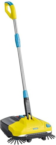 GLORIA Barredora de batería EasySweep 18V | Escoba eléctrica inalámbrica para interior y exterior | Entradas, aceras, terrazas, garajes y hojas | Compatible con Batería BOSCH 18V (no incluida)