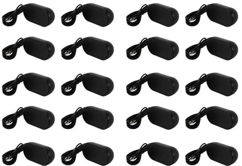 Xnuiasqe 20X Altoparlante Portatile Altoparlante Portatile Altoparlante Multimediale Stereo Alimentato per Notebook PC Portatile (Nero)