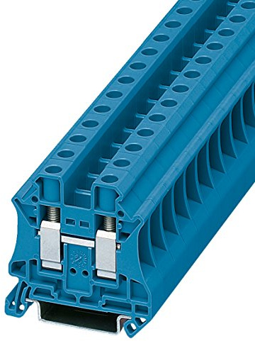 Phoenix Safe CONTACT Durchgangsklemme UT 10 BU, 50 Stück, 3044188, Blau, AWG 20 - 6