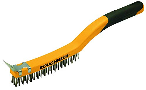 Roughneck ROU52034 Heavy Duty Wire Brush with Scraper