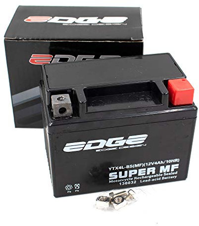 Roller AGM Batterie 12V 4Ah wartungsfrei als verstärkte Batterie (YTX4L-BS MF) passend für viele Roller