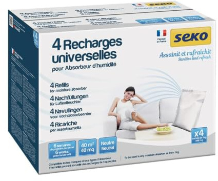 Seko Lot de 4 Recharges Gaine de 1 kg Neutre