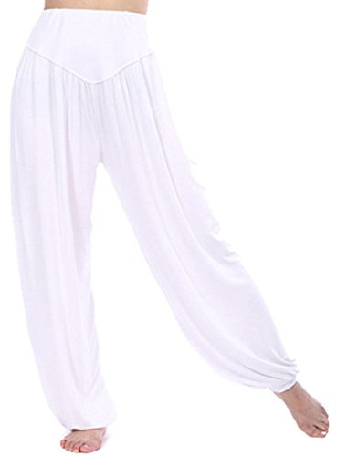 MEISHINE® Damen Modal Elastisch Haremshose Pluderhose Pumphose Ideal für Sport Yoga Tanz Jogging Dance