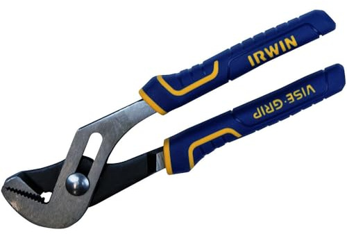 IRWIN Tools Vise-Grip Plier, Groove Joint, Straight Jaw, 8-Inch (4935320)