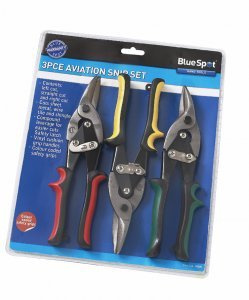Blue Spot 3PCE Aviation Tin Snips (09305) (H)