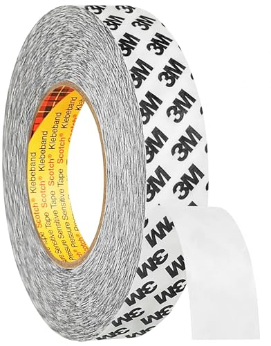 3M 9086 doppelseitiges Klebeband, Breite & Länge wählbar, 19 mm x 50 m