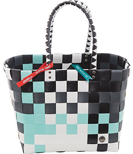 5010-48 Shopper Klassiker Original Witzgall Taschen Einkaufstasche Einkaufskorb - grün, weiß, schwarz