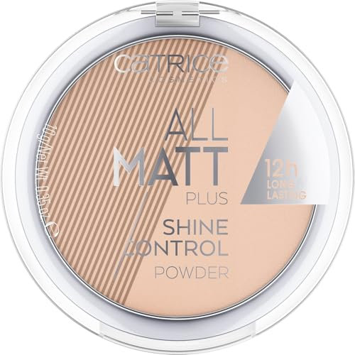 Catrice All Matt Plus Shine Control Cipria Viso Effetto Opacizzante, lunga durata, opacizzante, controllo della pelle grassa/controllo della lucidità, opaca (10g)