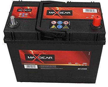 MAXGEAR 545 155 033 Starterbatterie 45Ah 12V 330A B00 DIN/ISO B24