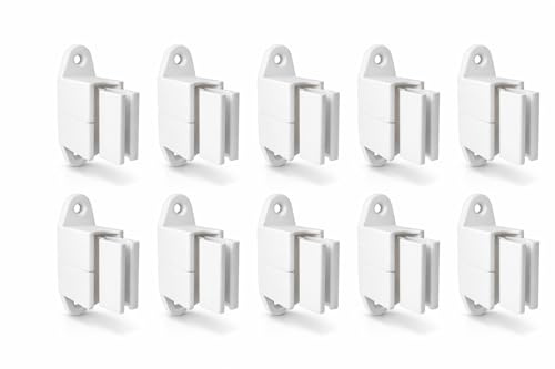 markiso® 10x Kurbelhalter für Rolladenkurbel [Made in Germany] Halterung für Markisenkurbel [3-teilig höhenverstellbar], Wandhalterung für Kurbeln mit Ø von 12-17mm |Weiß