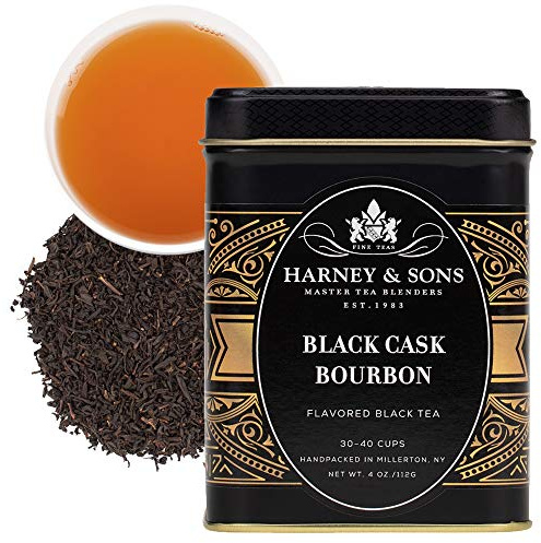 Harney & Sons Black Cask loose tea in tin, Bourbon, 4 Oz