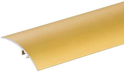 Aluminium Carpet Cover 0.93M (3.05ft) GOLD Door Floor Trim Threshold Strip Transition Bar TMW Profiles (930mm x 40mm)