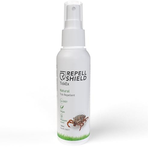 RepellShield® Thym Spray Anti Tique Chien Chat Humain -100ml- Protection Cutanée & Textile - Non Tachant - Usage Intérieur & Extérieur - Solution Multi-Usage Anti Tiques aux Huiles Essentielles