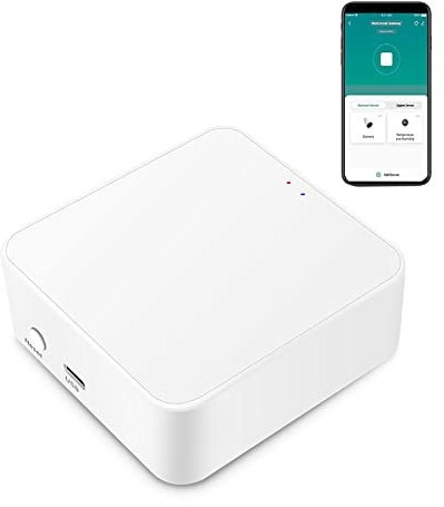 Smart Tuya Bluetooth Mesh Gateway Wifi Home Bridge Wireless Gateway Hub, control por voz, control remoto por aplicación, funciona con Alexa Google Home, se conecta con todos los dispositivos de malla