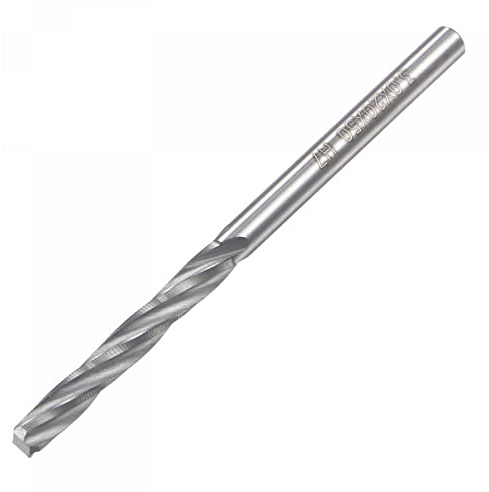 sourcing map Reibahle 3mm C3/K10 Wolframkarbid H7 Drehmaschine 4 Spiralflöten Fräser