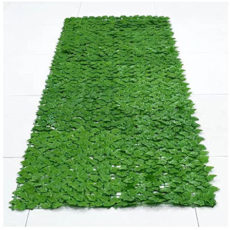 Künstliche Hecken Sichtschutz Garten Weide Künstliche Efeuhecke 1x6m/3.28x19.69ft,Künstliche Sichtschutzwand, künstliche Hecken, Zaun und Weinreben, grüne Bl?tter
