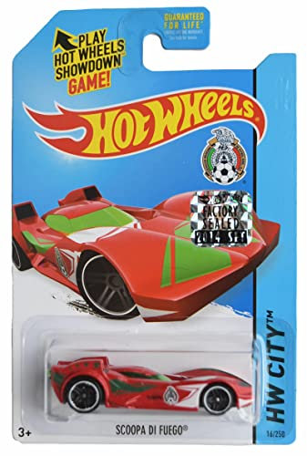 Hot Wheels Scoopa Di Fuego - Auto - Stadt - Kind - Kinder (unisex, 3-12 Jahre) - Metall - Windbetrieben - Push - Klein - 1 Count