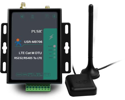 Lubeby Smart USR-MB706 Global Frequency SMS NET Serial AT Command Configuration Rs485 RS232 Serial Port 4G LTE Modem GSM x 1 ensemble