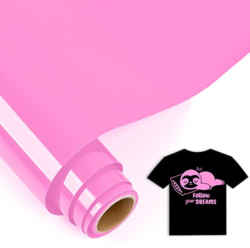 IModeur 5 fot plotterfolie textil rosa – 30,5 x 152,5 cm flexfolie plotter textil rosa för Silhouette Cameo, textilfolie plotter för kläder, mössor, byxor, andra tyger