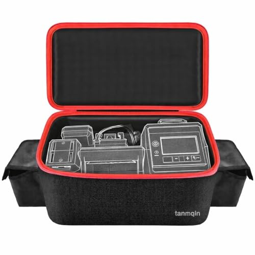 Air Compressor Bag Compatible with Inflator 2848-20/2771-20, Air Pump Carrying Box Tools,Storage Holder for 18V 3.0/4.0/5.0/6.0/6.5/7.0/8.0Ah Battery (Case Only)-Black