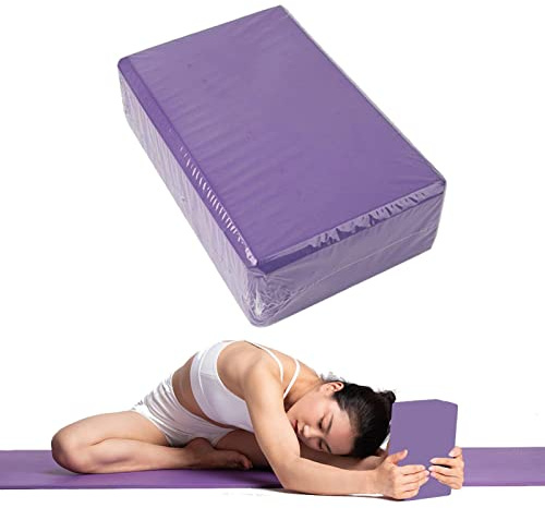 Bloques de yoga, 2 unidades, bloque de yoga antideslizante para yoga, pilates, fitness, ligero, para el hogar, gimnasio, viajes, práctica de pilates, 2315 cm