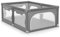 LIONELO Willow - Parque infantil, 0 – 48 meses, gran superficie 120x180x68 cm, con paredes de malla transpirable, 2 entradas laterales con cremallera, ideal para casa y jardín, fácil montar (Gris)