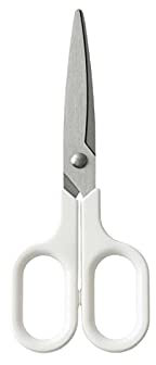 Bastelschere, Papierschere mit weichen, bequemen Griffen for Büro, Schule und Zuhause – 15 cm weiße Schere