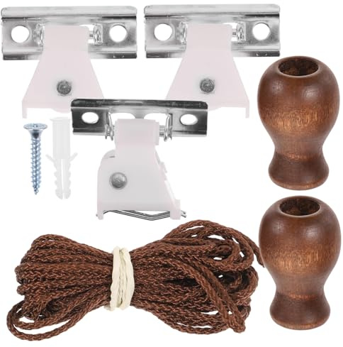 Yardenfun Roller Blind Accessories Kit with Replacement Rope and Fittings for Bamboo Shades Easy Installation Curtain Repair Set for Home Window Treatments